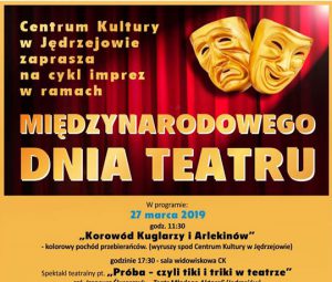 Międzynarodowy Dzień Teatru. Niezwykły pochód przejdzie przez Jędrzejów!