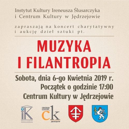 Zaproszenie na I Koncert charytatywny i aukcję “Muzyka i filantropia”