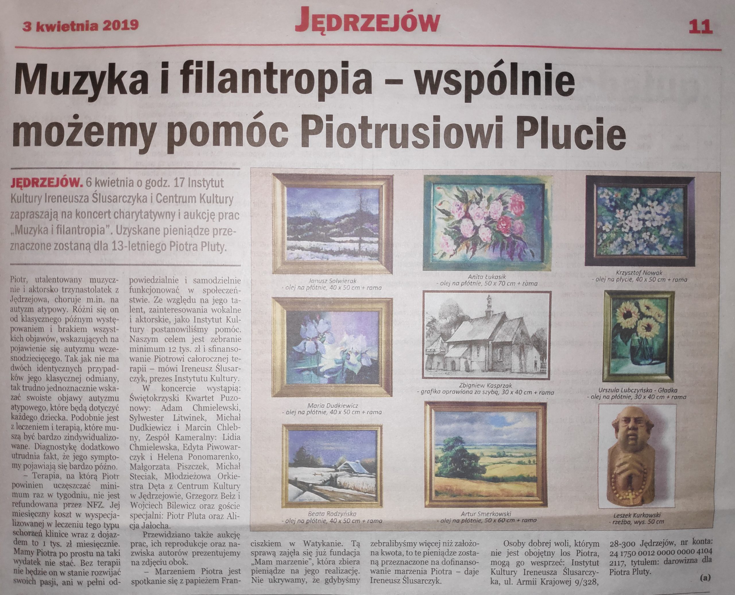 Muzyka i filantropia – wspólnie możemy pomóc Piotrusiowi Plucie